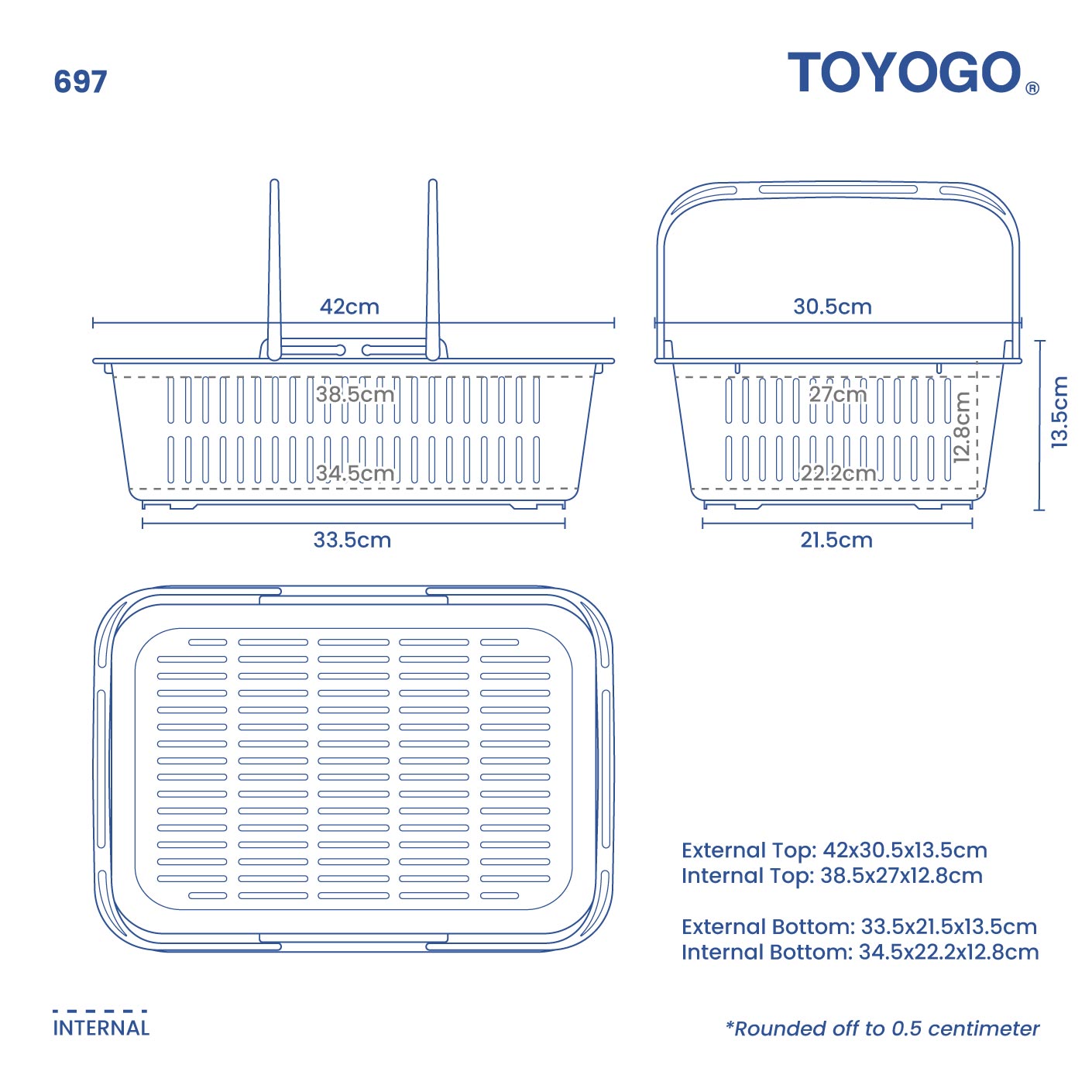 ANLNE STACK-UP BASKET (697)