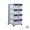 4 TIER XL CABINET W/WHEELS (704-4)
