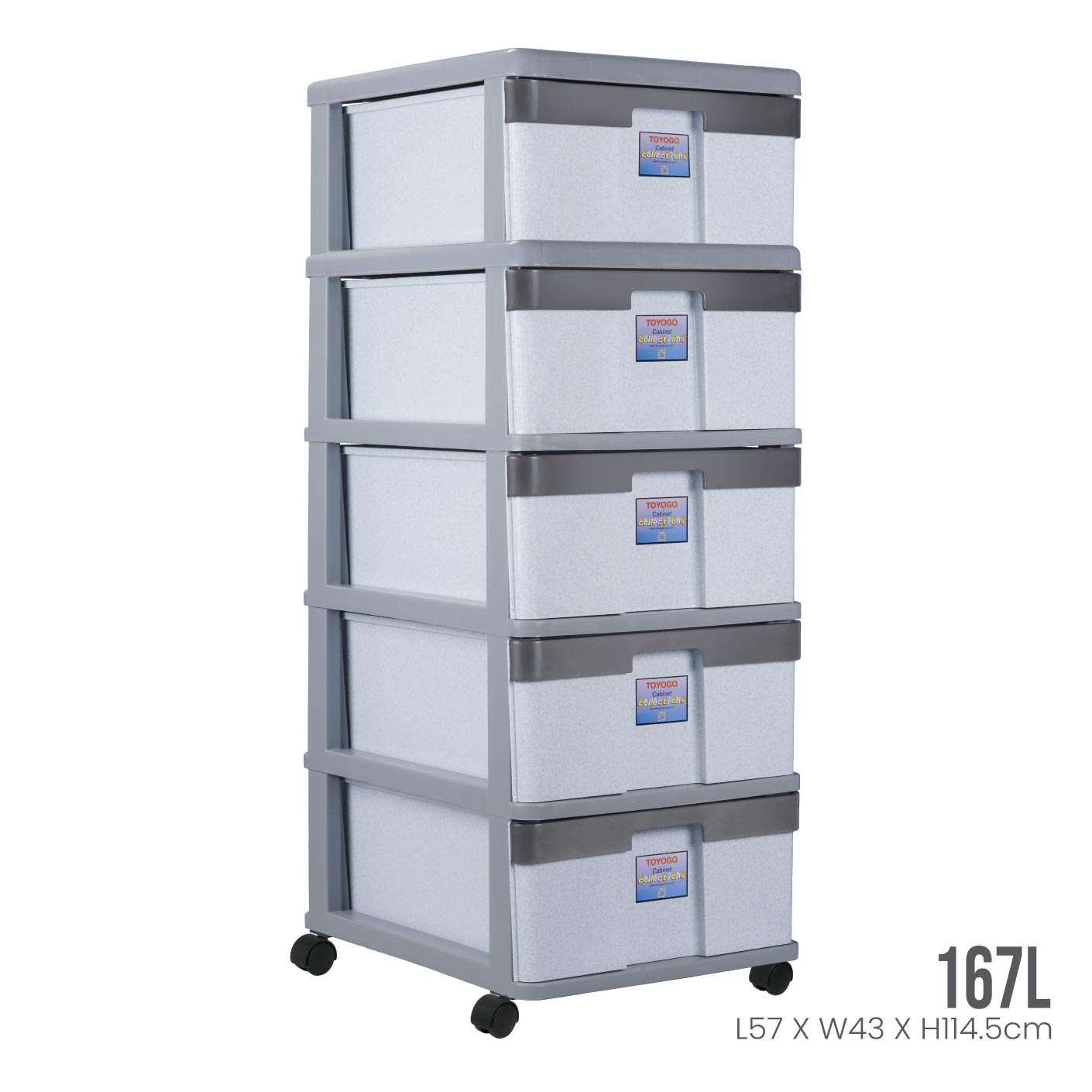 5 TIER XL CABINET W/WHEELS (704-5)