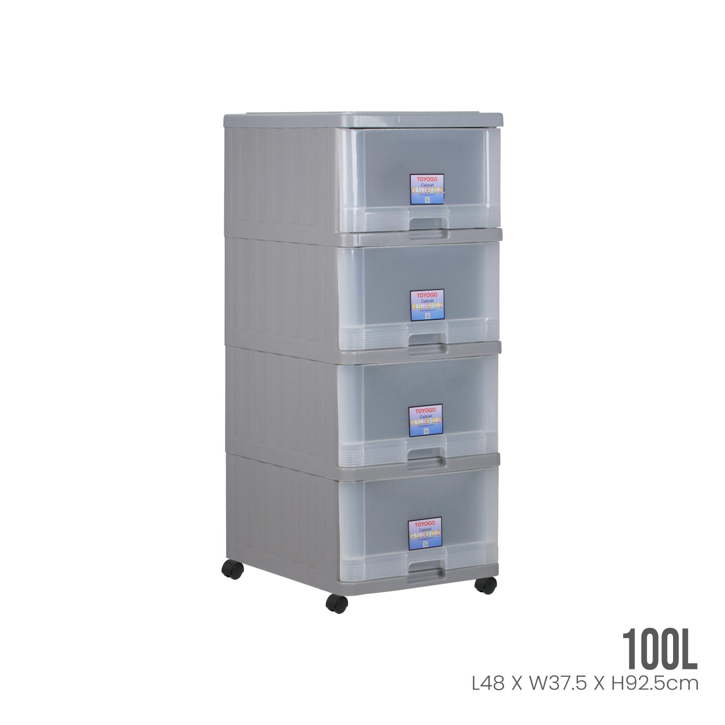 4 TIER MENTON DRAWER W/WHLS (707-4)