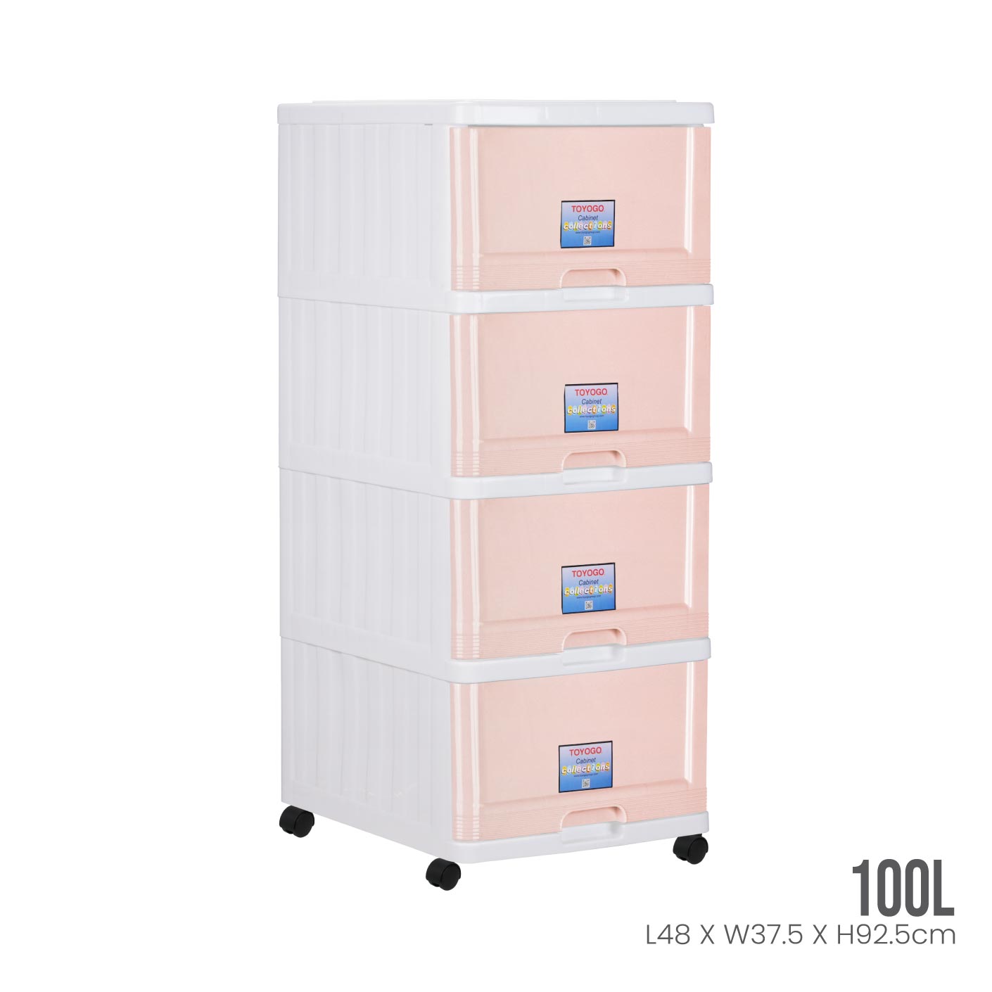 4 TIER MENTON DRAWER W/WHLS (707-4)