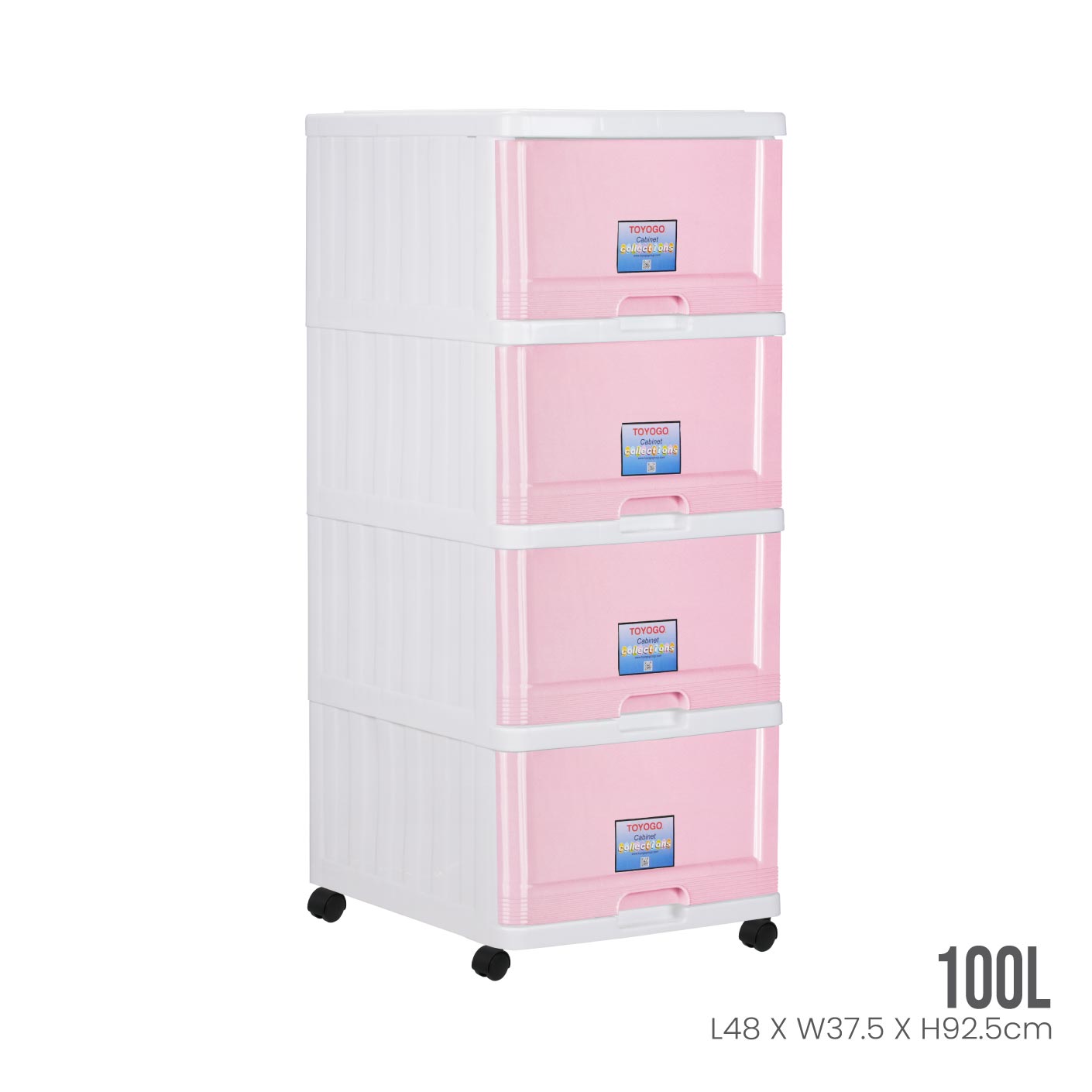 4 TIER MENTON DRAWER W/WHLS (707-4)