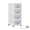 4 TIER MENTON DRAWER W/WHLS (707-4)