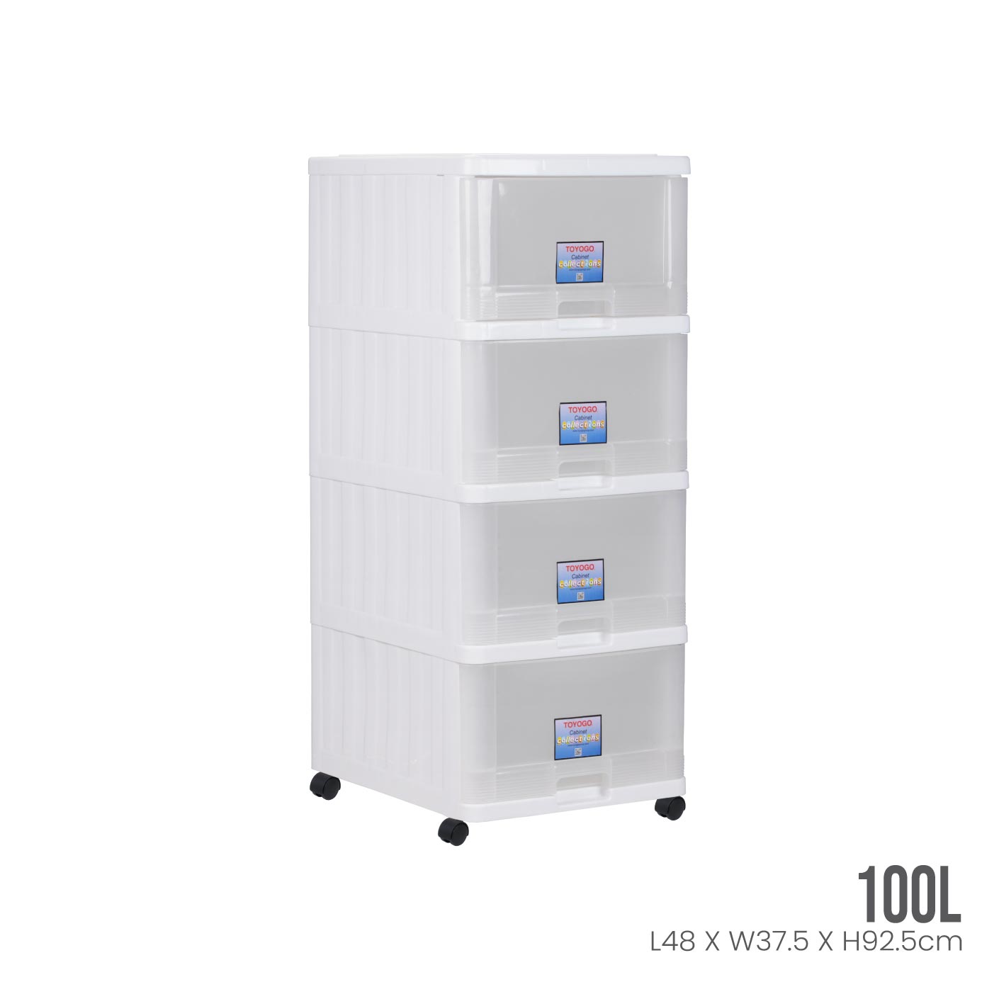 4 TIER MENTON DRAWER W/WHLS (707-4)