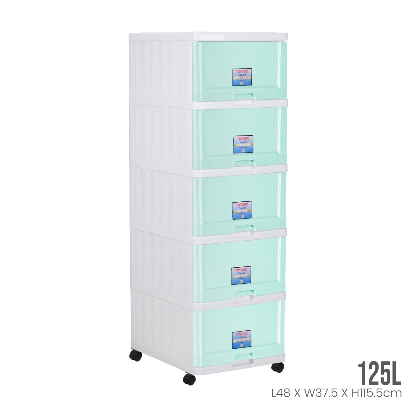 5 TIER MENTON DRAWER W/WHLS (707-5)