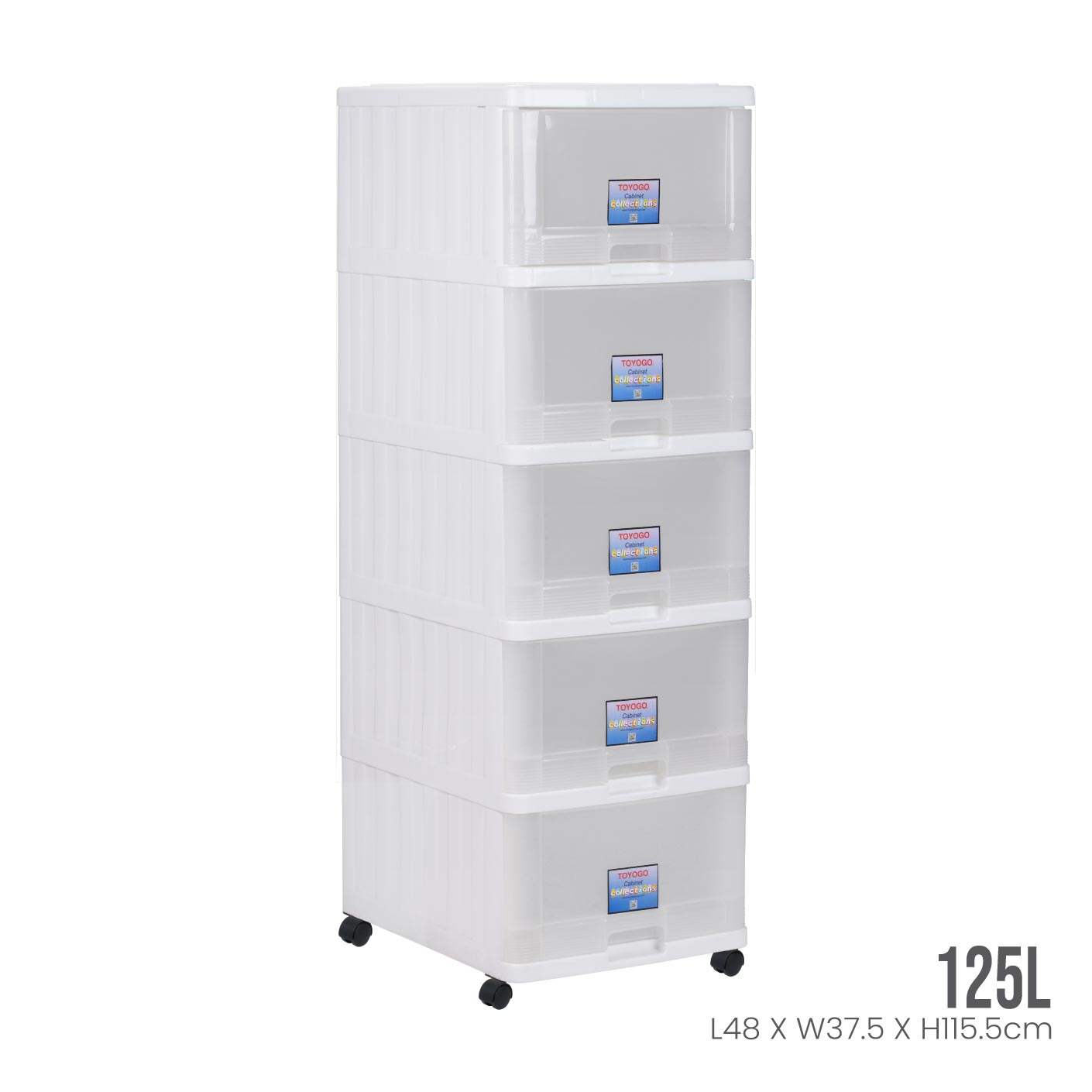 5 TIER MENTON DRAWER W/WHLS (707-5)