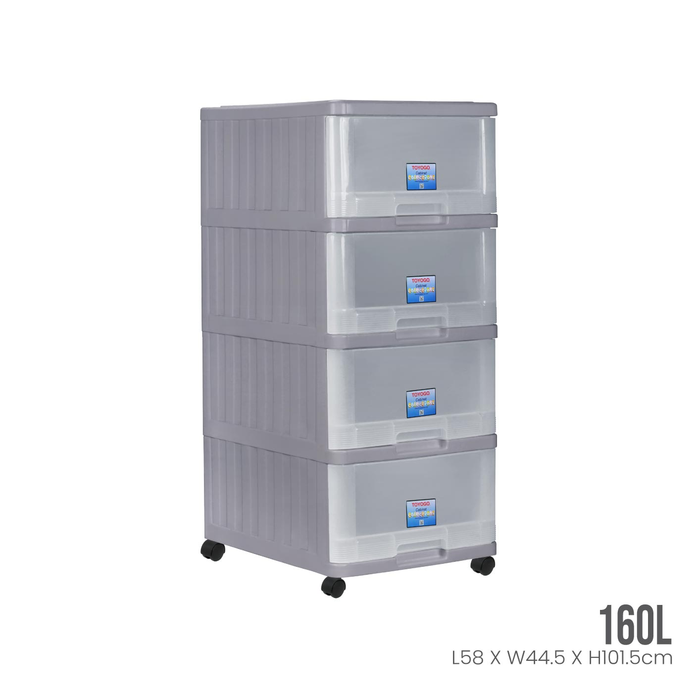 4 TIER MENTON DRAWER W/WHLS (709-4)