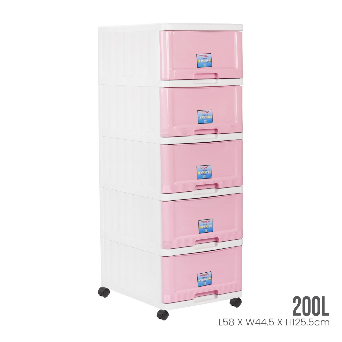 5 TIER MENTON DRAWER W/WHLS (709-5)