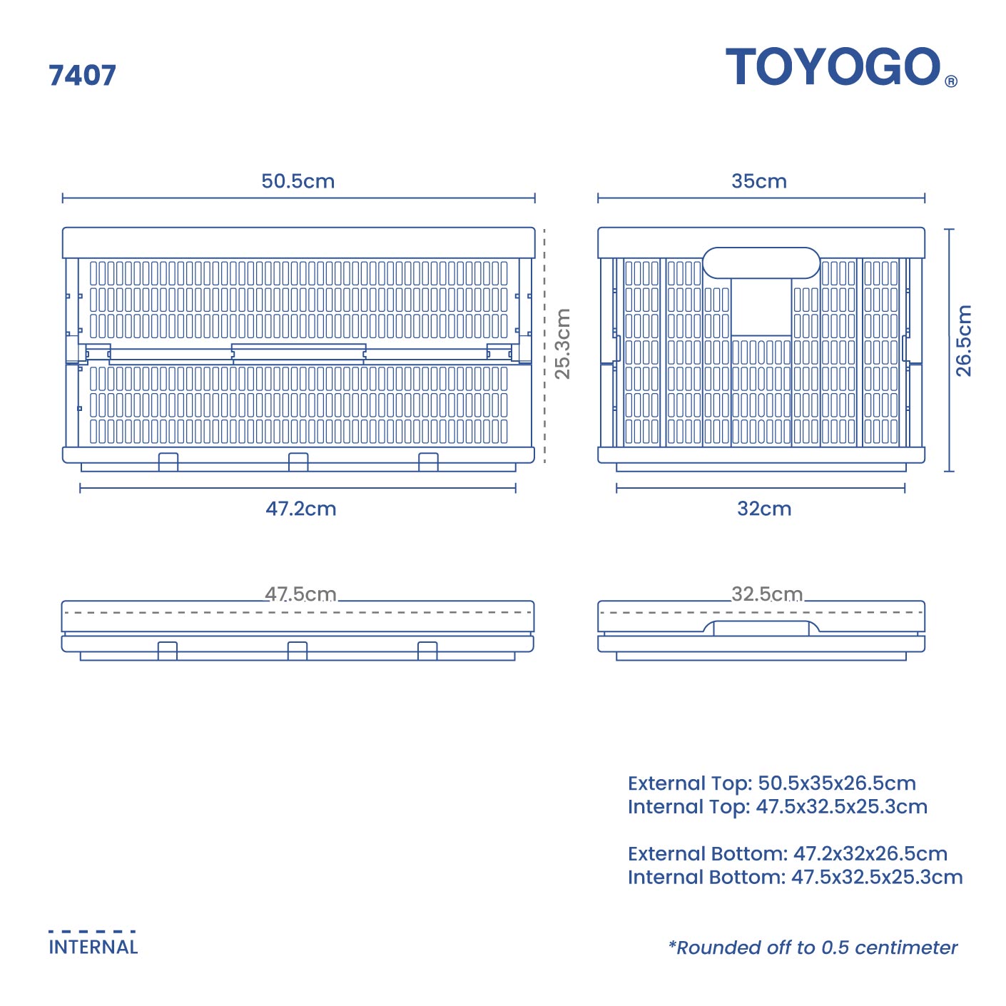 COLLAPSIBLE BASKET (7407)