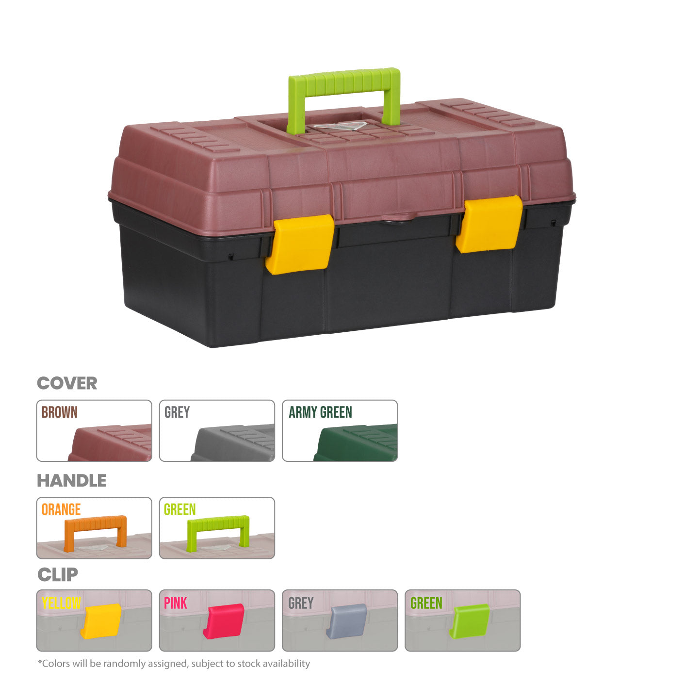 ZIPPY TOOL BOX W/2 LEVEL TRAY (7706)