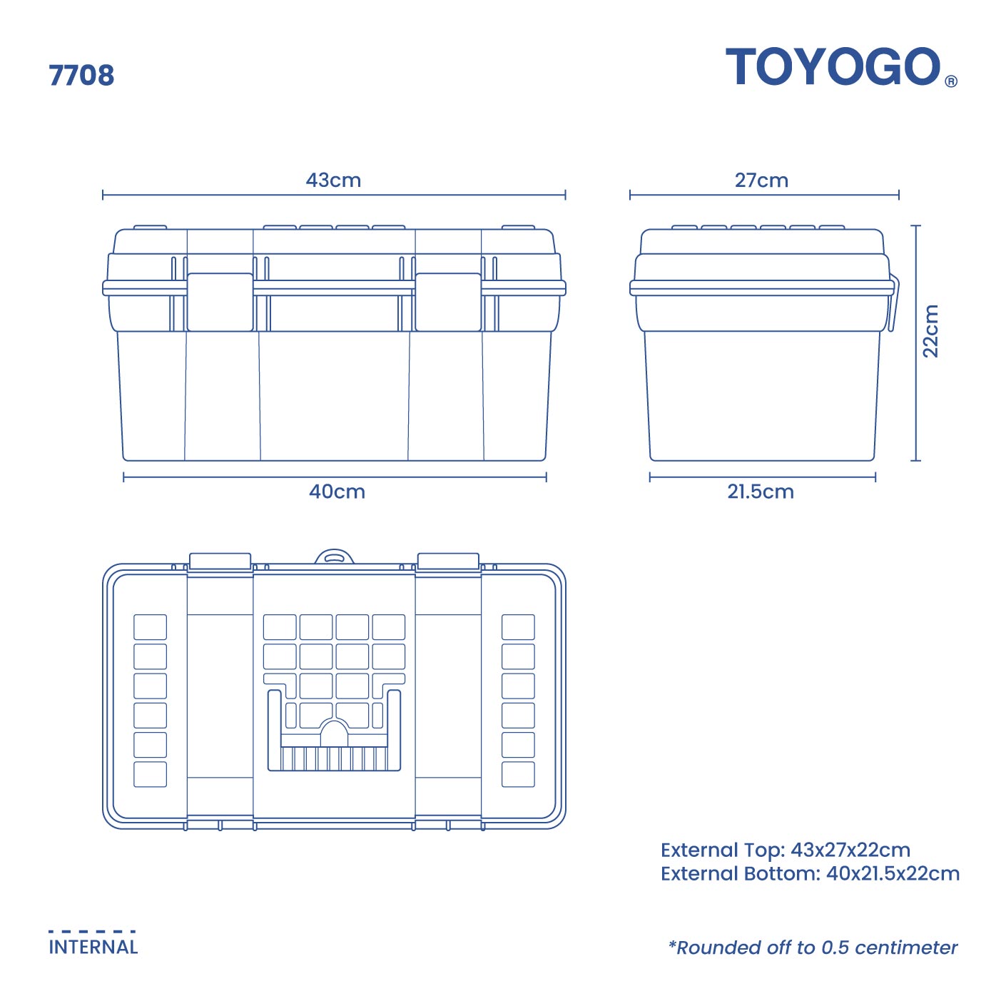 LARGE TOOLS BOX (7708)