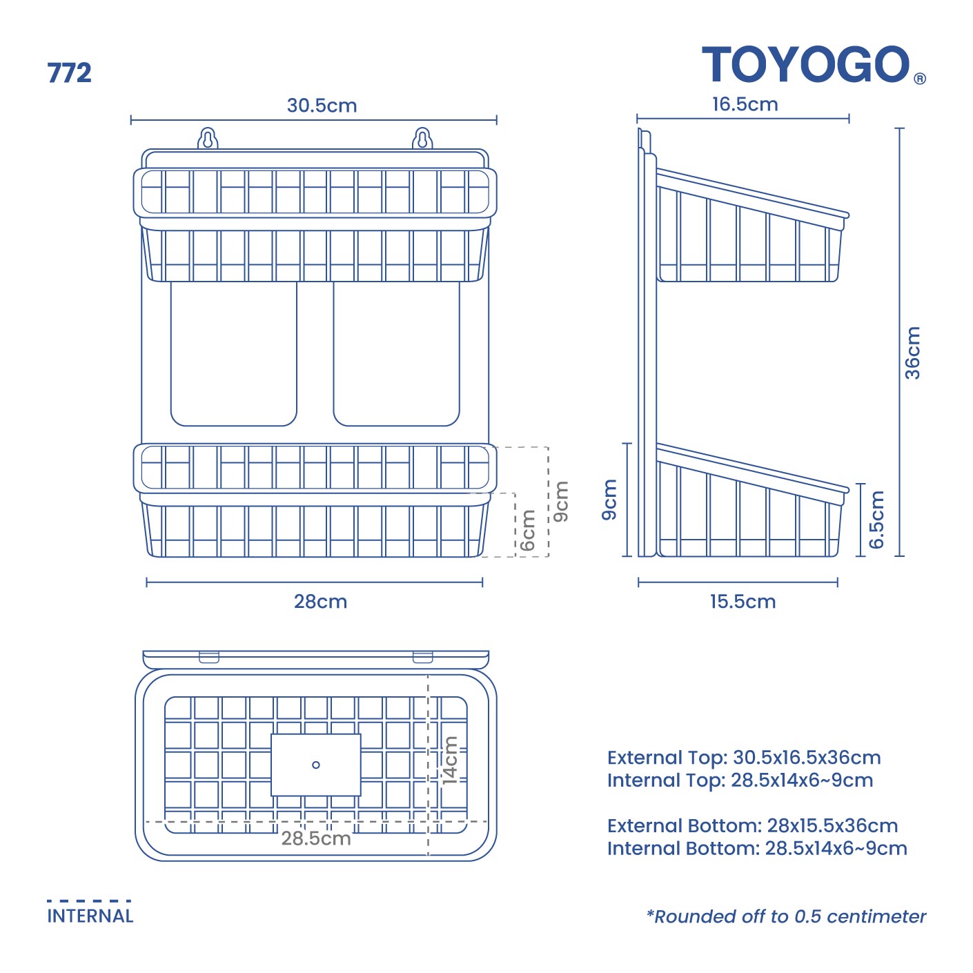 2 TIER CREATIVE RACK (772)