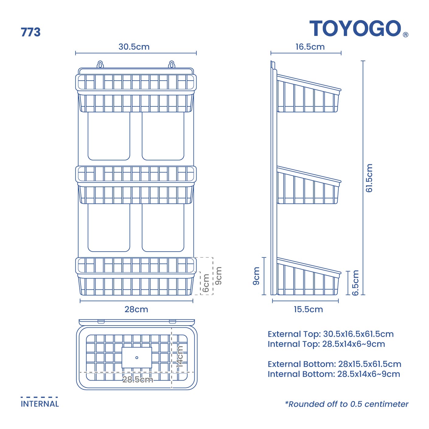 3 TIER CREATIVE RACK (773)