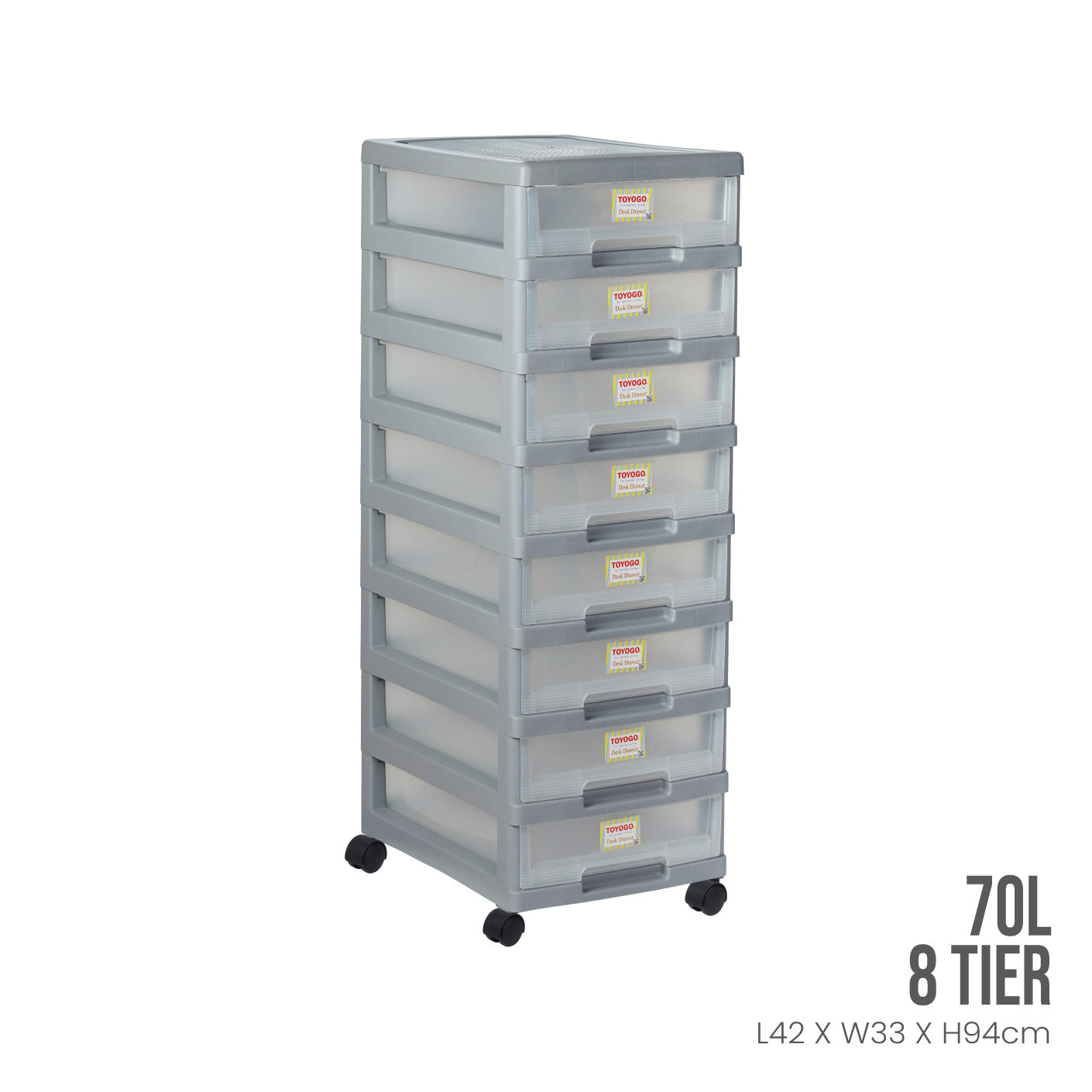 8 TIER MARINE DOC DRAWER W/WHL (801-8)