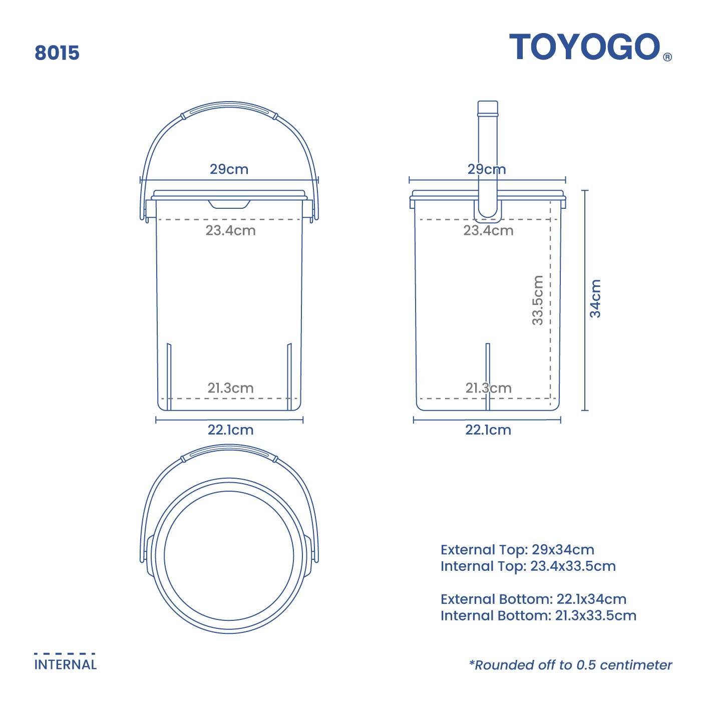 CONTENITORE AIRTIGHT CONTAINER W HANDLE - M (8015)
