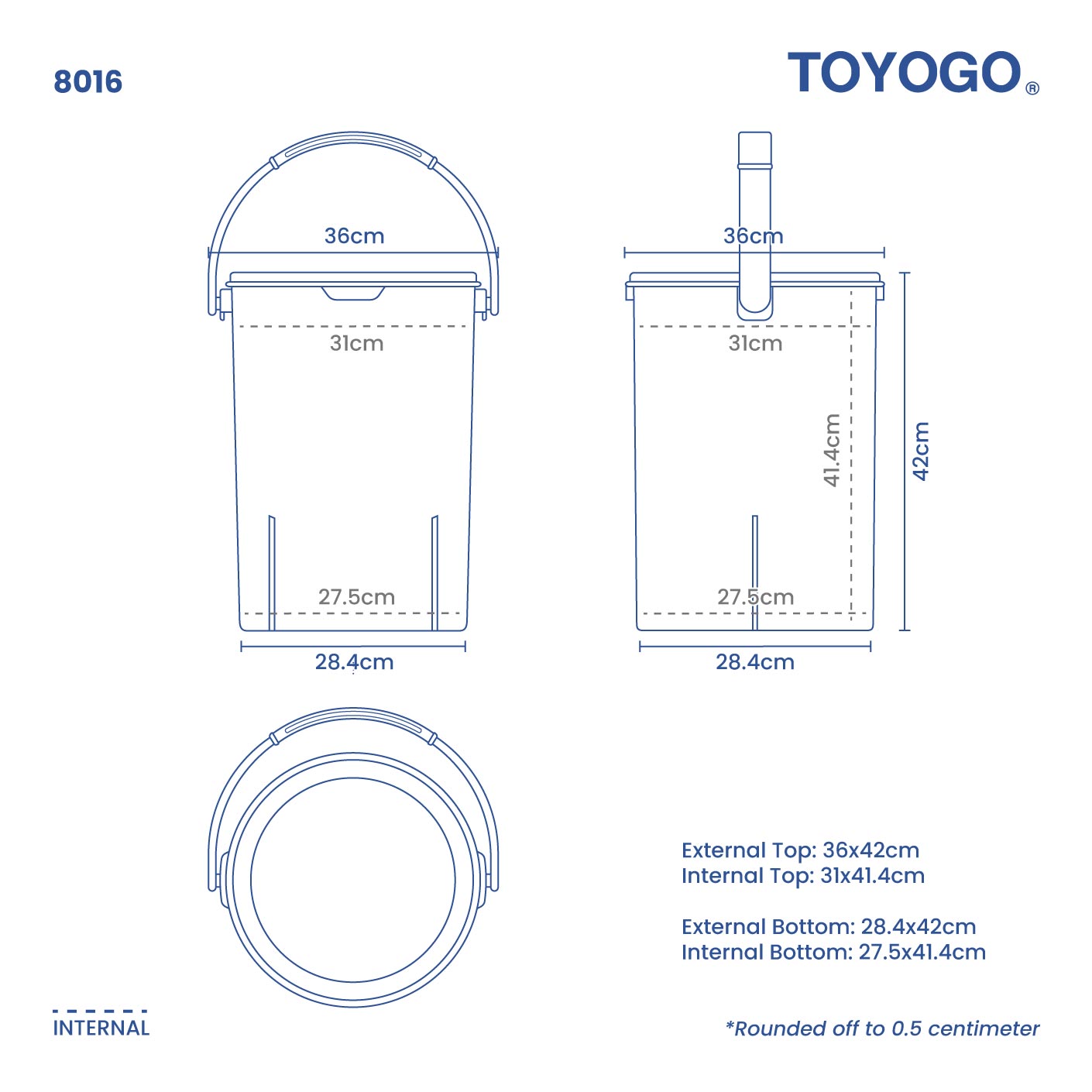 CONTENITORE AIRTIGHT CONTAINER W HANDLE - L (8016)