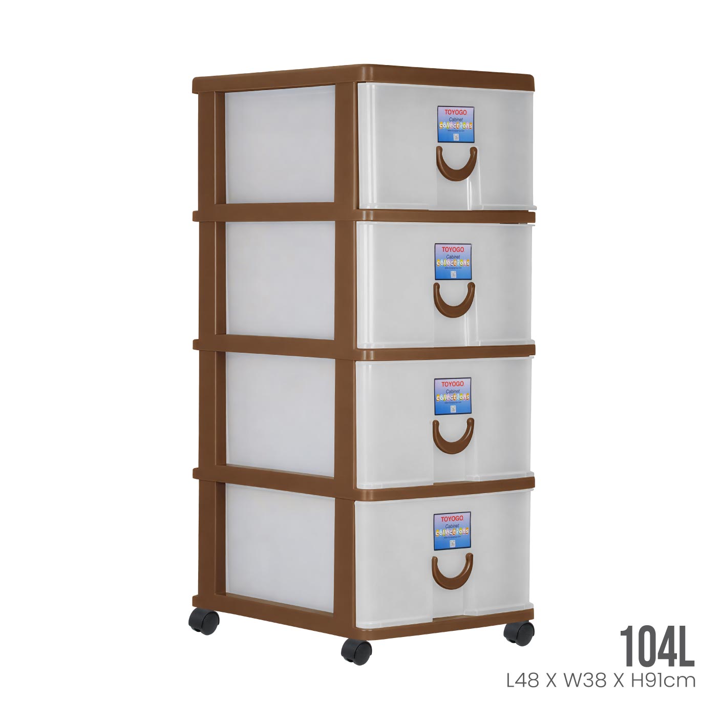 4 TIER STOCKER W/WHEELS (803-4)