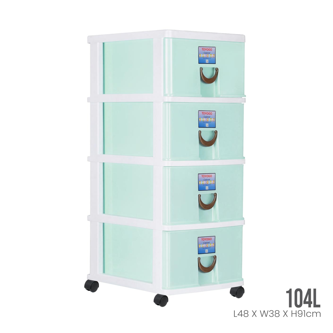 4 TIER STOCKER W/WHEELS (803-4)