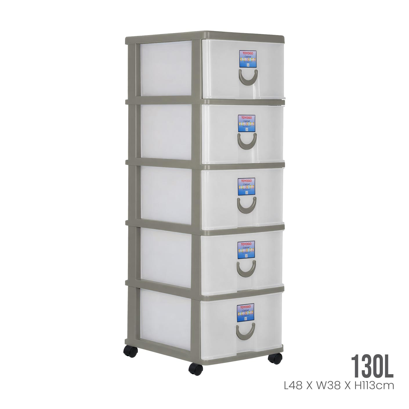 5 TIER STOCKER W/WHEELS (803-5)