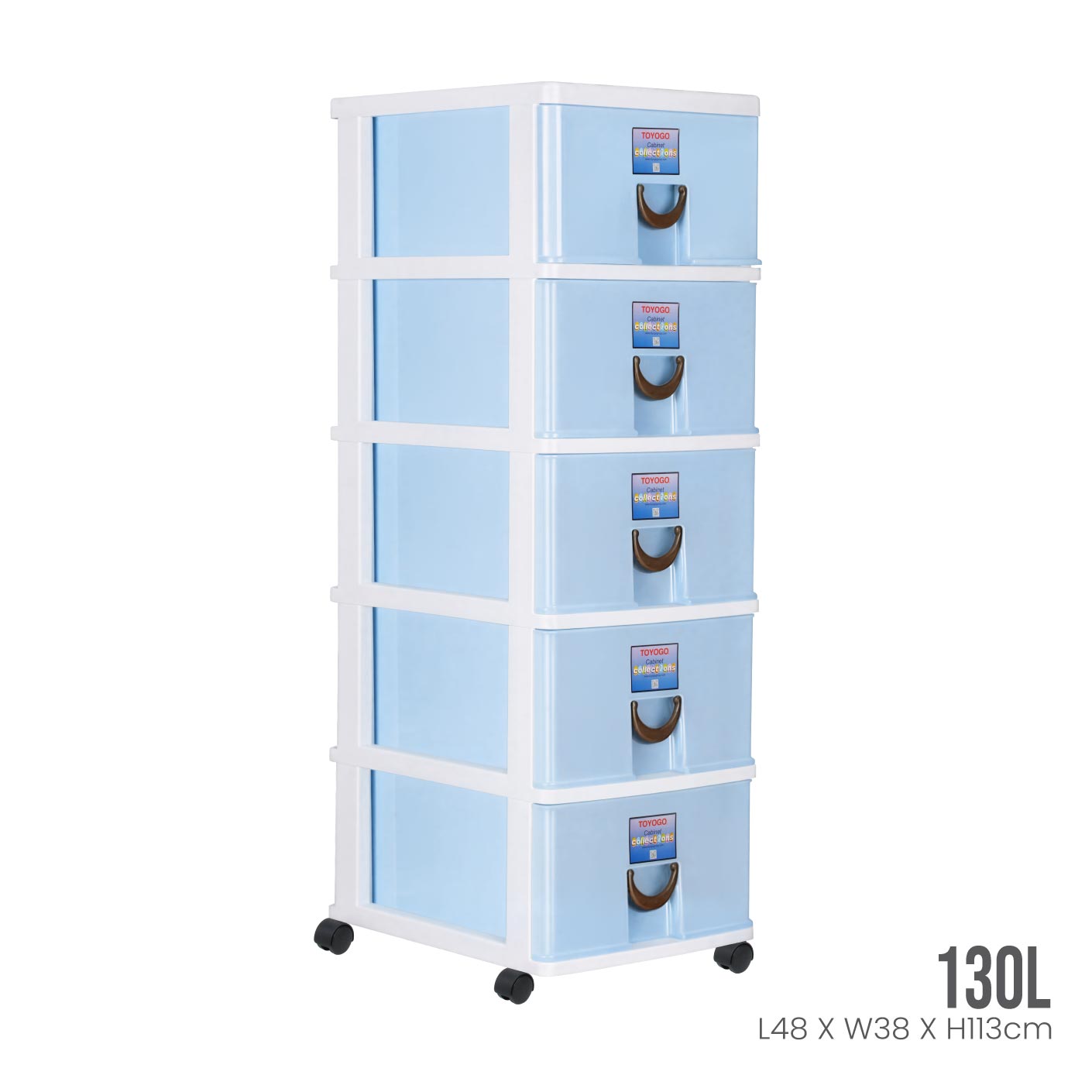 5 TIER STOCKER W/WHEELS (803-5)