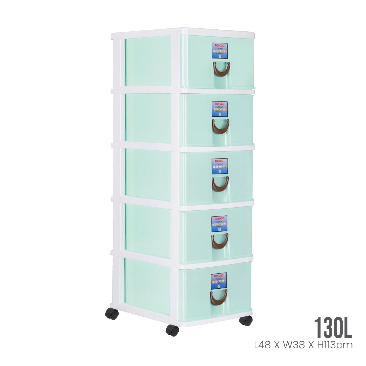 5 TIER STOCKER W/WHEELS (803-5)