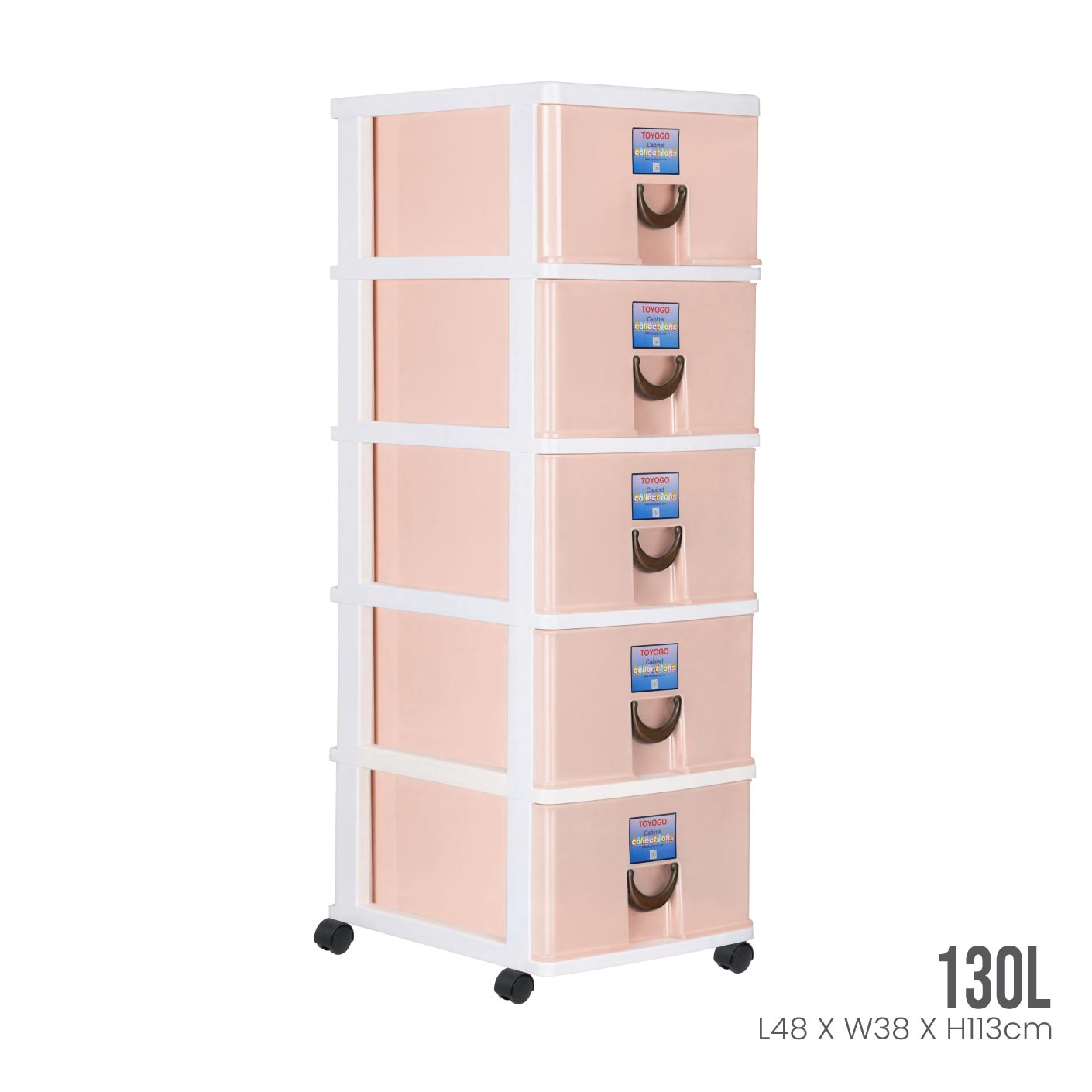 5 TIER STOCKER W/WHEELS (803-5)