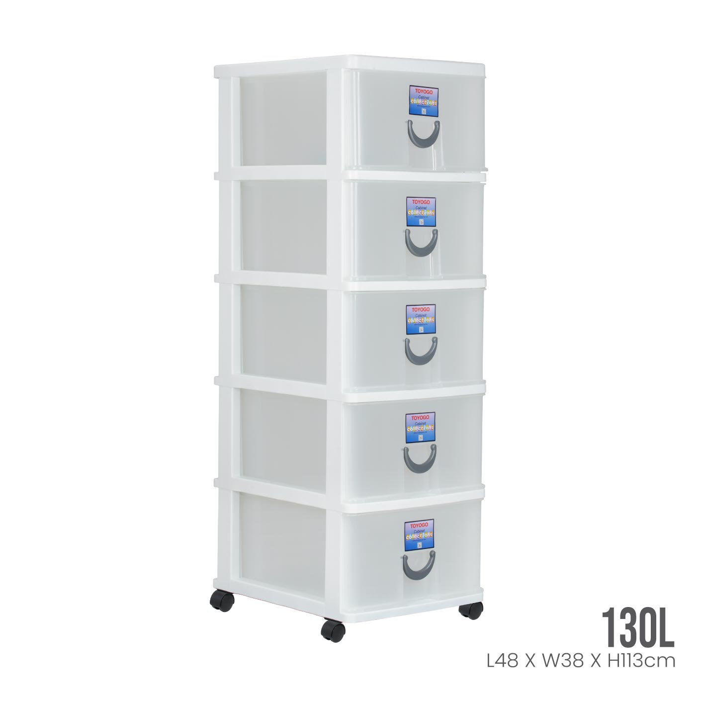 5 TIER STOCKER W/WHEELS (803-5)