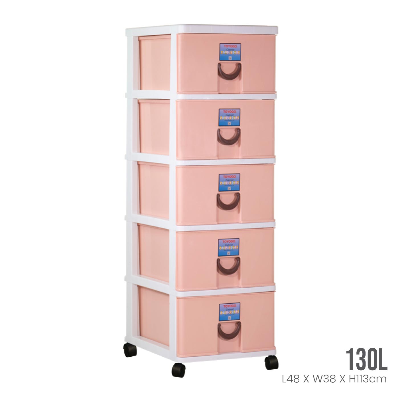 5 TIER STOCKER W/WHEELS (803-5)