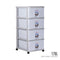 4 TIER BITANIC CABINET W/WHL (804-4)