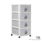 4 TIER BITANIC CABINET W/WHL (804-4)