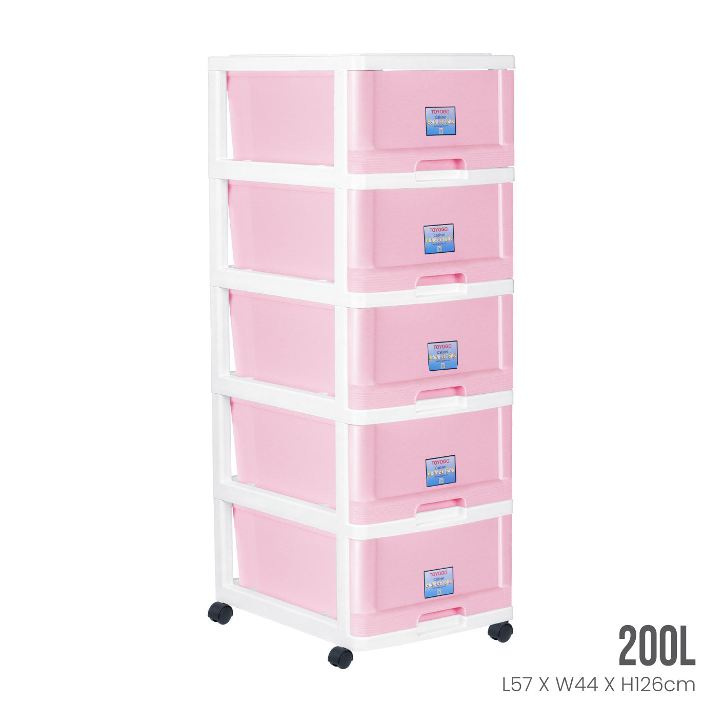 5 TIER MENTON DRAWER W/WHL (807-5)