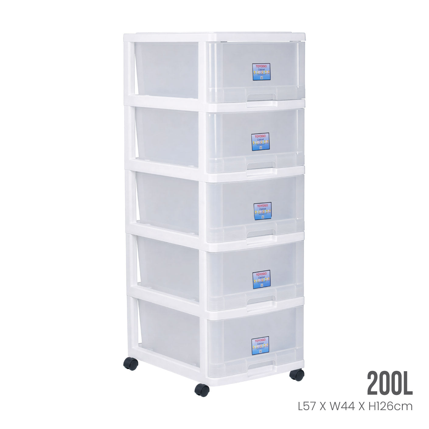 5 TIER MENTON DRAWER W/WHL (807-5)