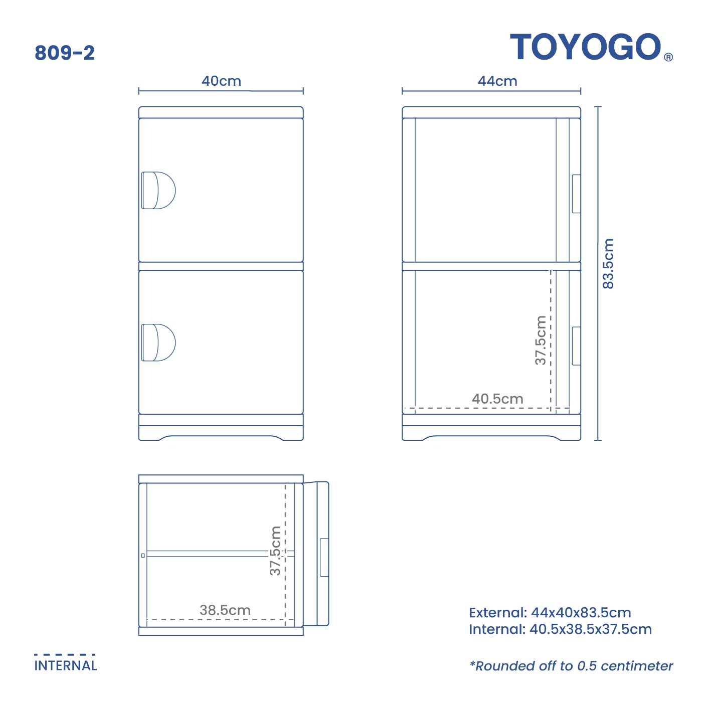 2 TIER CORINA CABINET (809-2)