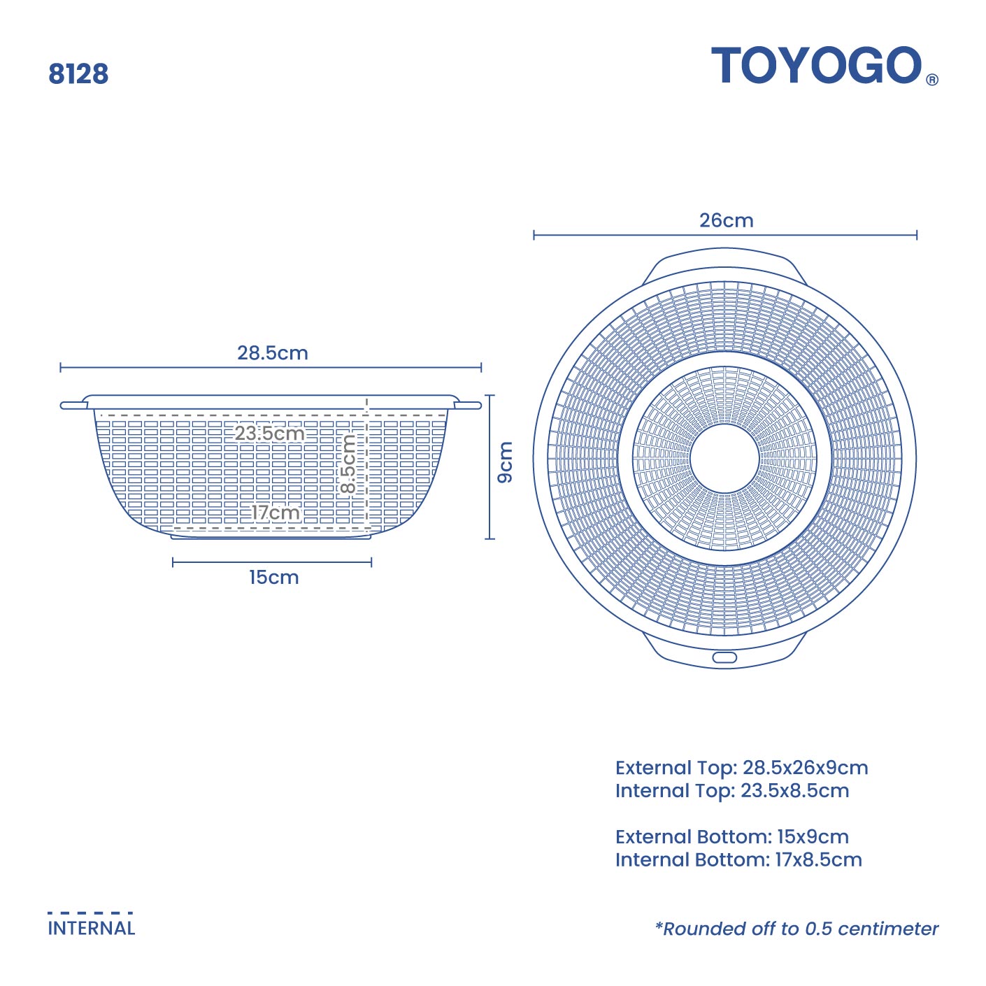 FILTRA COLANDER 28CM (8128)