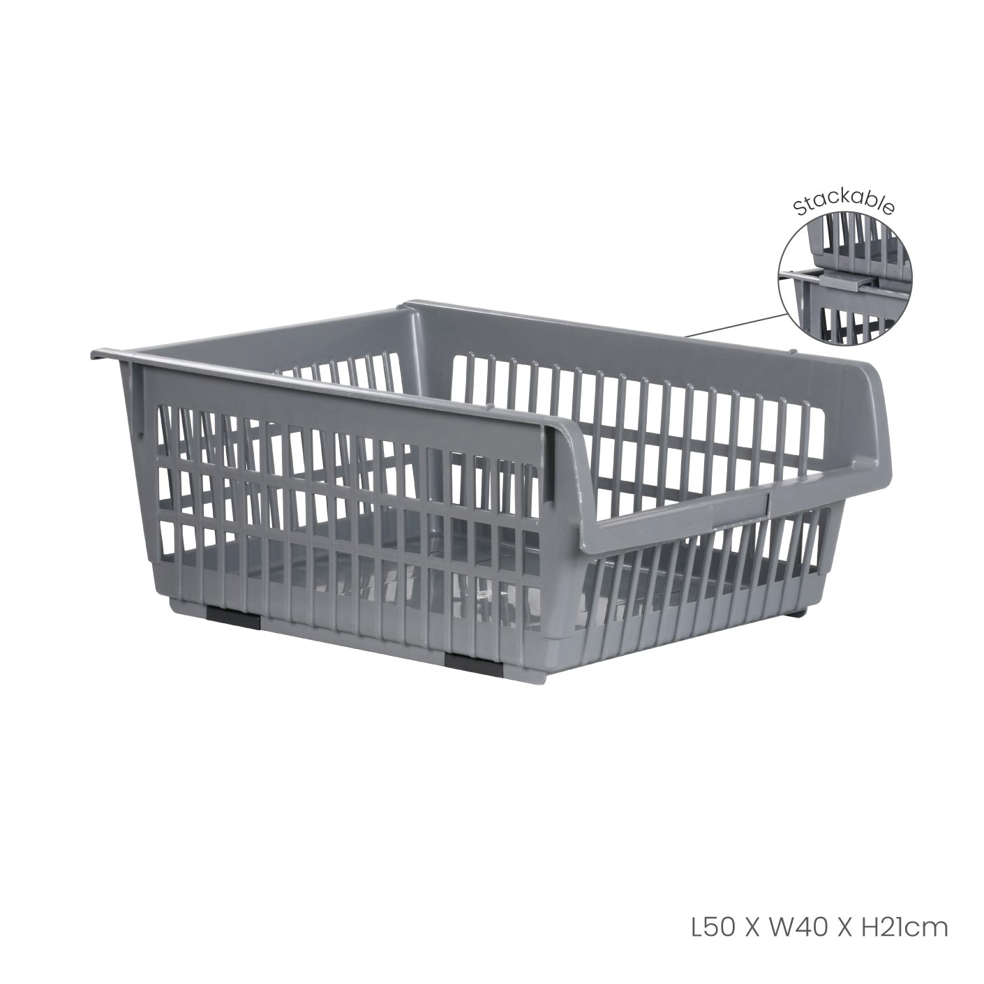 STACKABLE SPACE BASKET (8407)