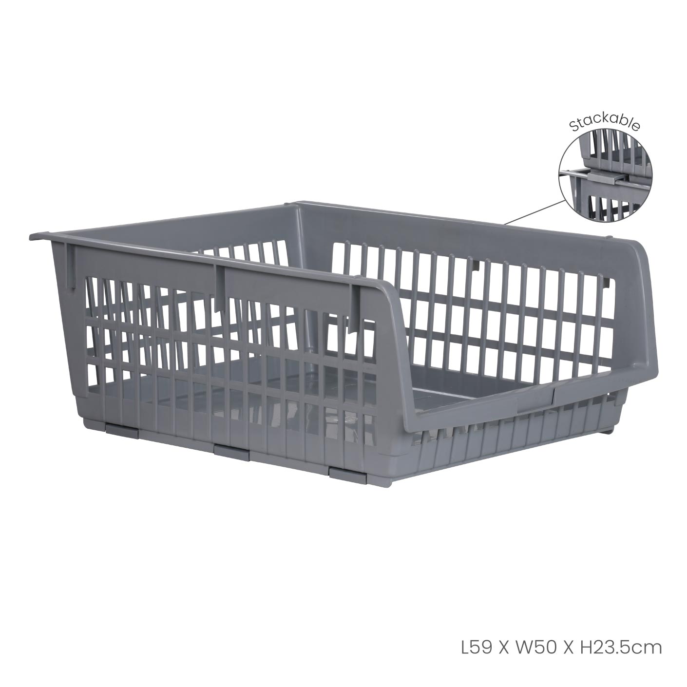 STACKABLE SPACE BASKET (8408)