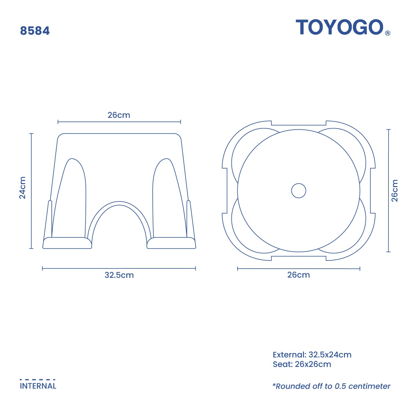 IDEAL STOOL ROUND (8584)