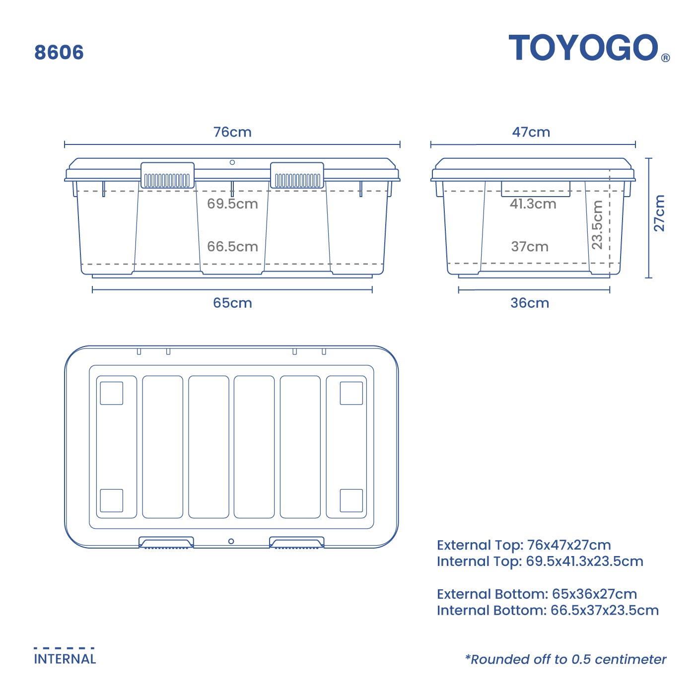 RUGGED BOX(2 CLIPS) (8606)