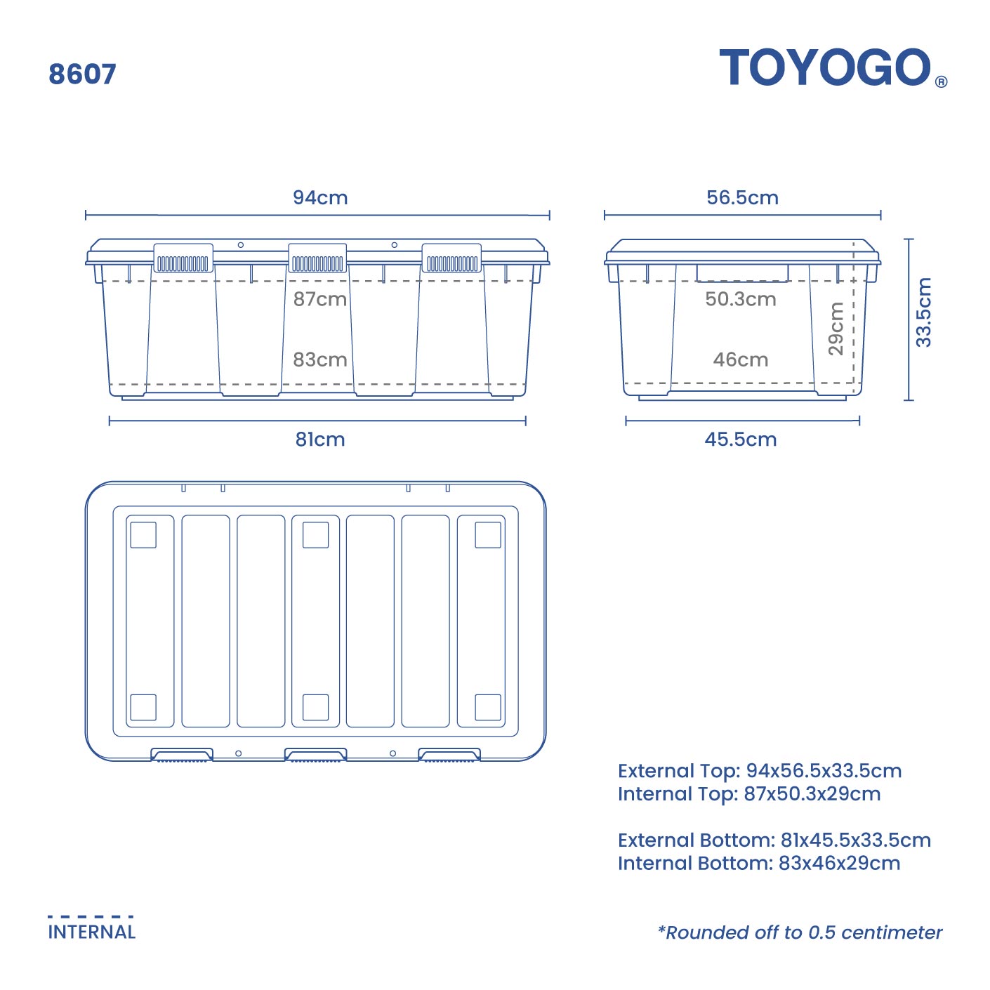 RUGGED BOX(3 CLIPS) (8607)