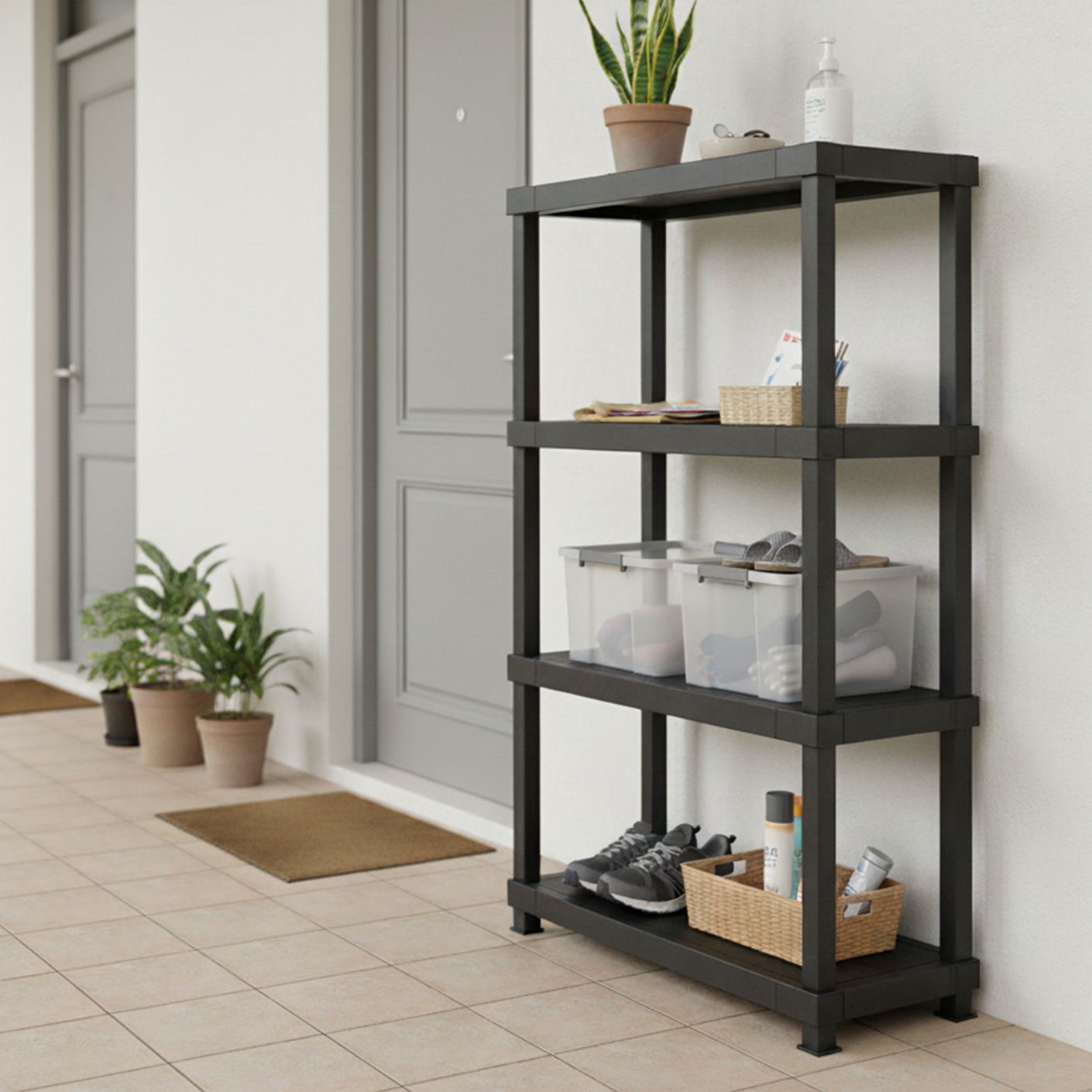 JIYUU 4 TIER DIY STORAGE SHELVING (887-4)