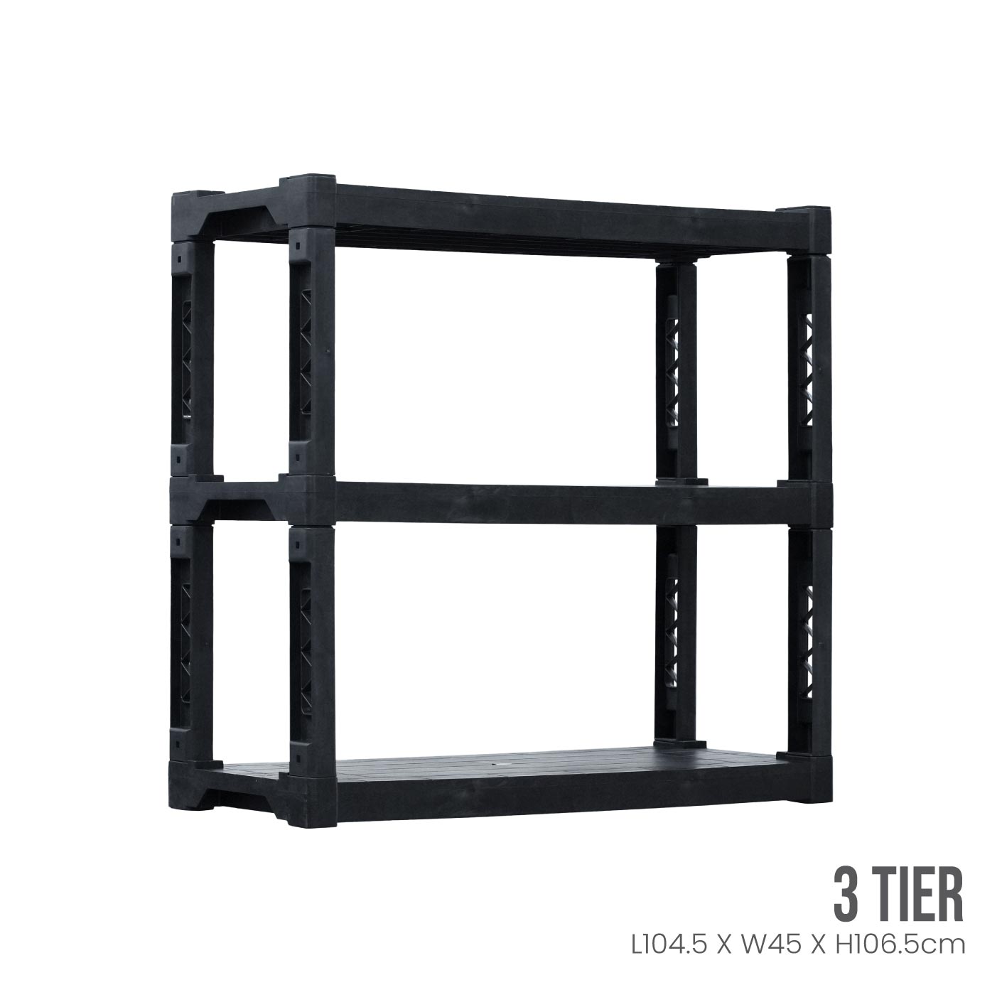 3 TIER SHELVING DIY (LOW) (893-3)
