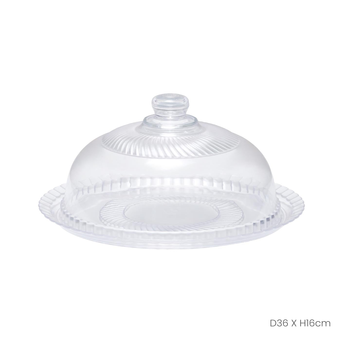 KAJITSU CAKE TRAY W DOME LID (9015)