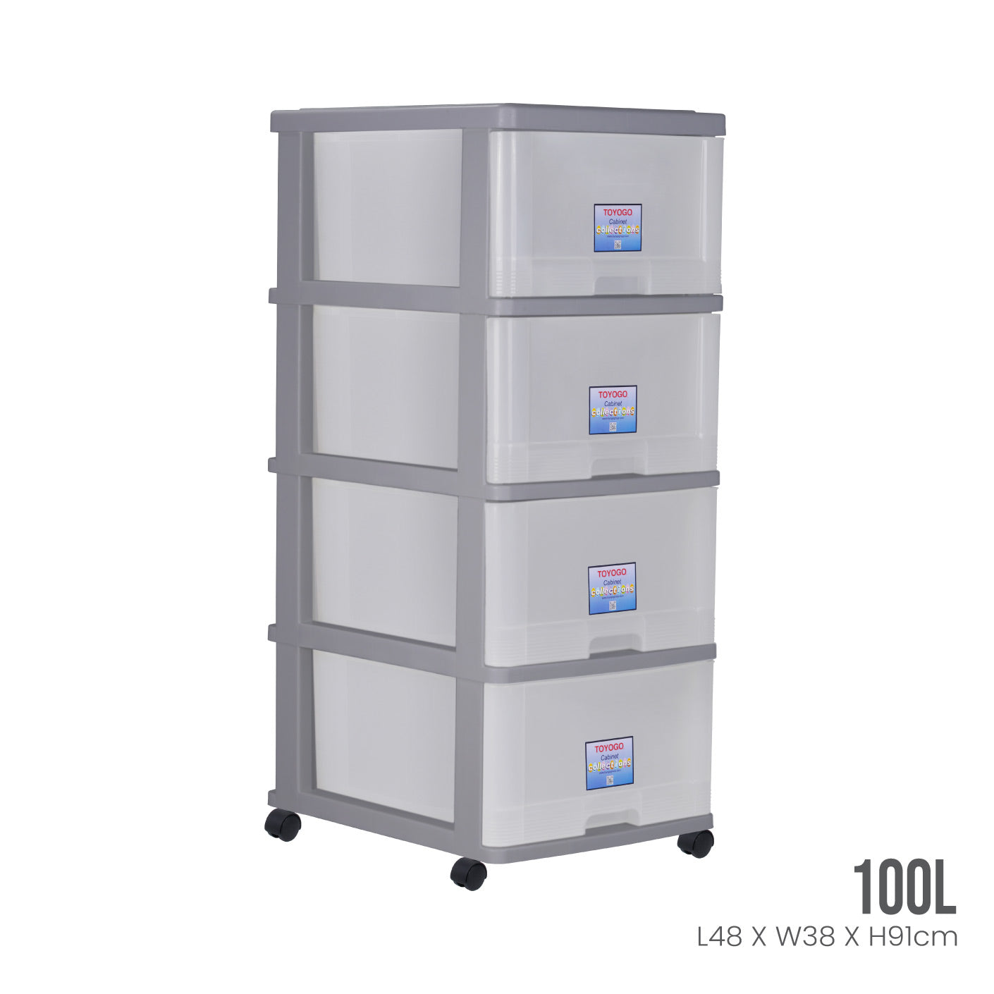 4 TIER MENTON DRAWER W/WHLS (903-4)