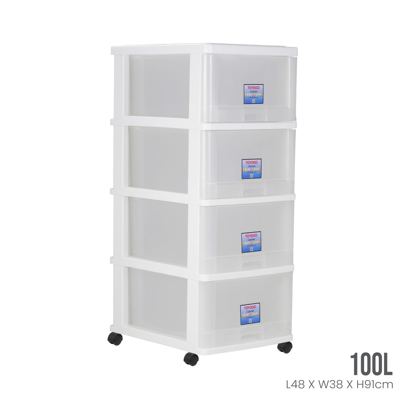 4 TIER MENTON DRAWER W/WHLS (903-4)