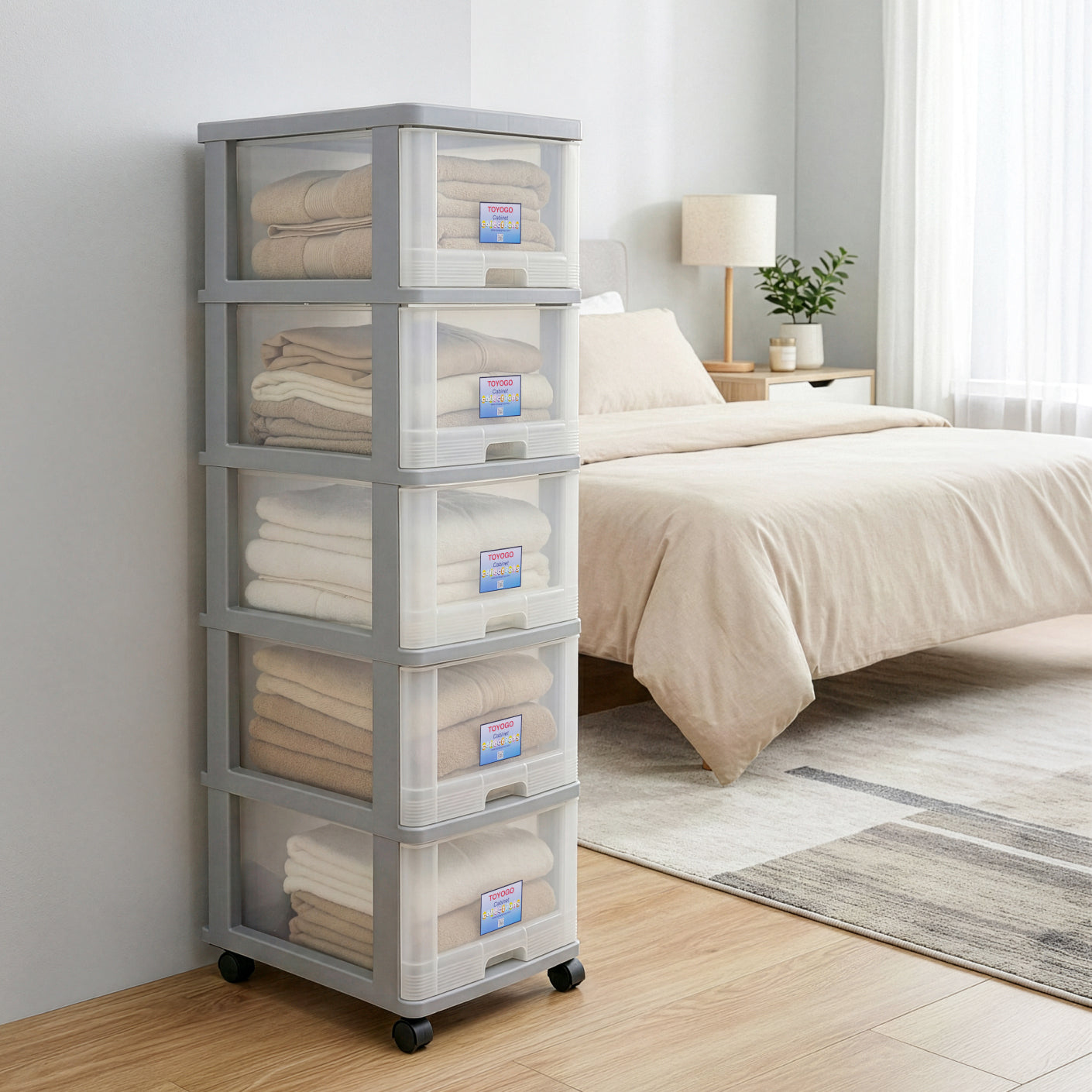 5 TIER MENTON DRAWER W/WHLS (903-5) | TOYOGO Singapore – TOYOGO