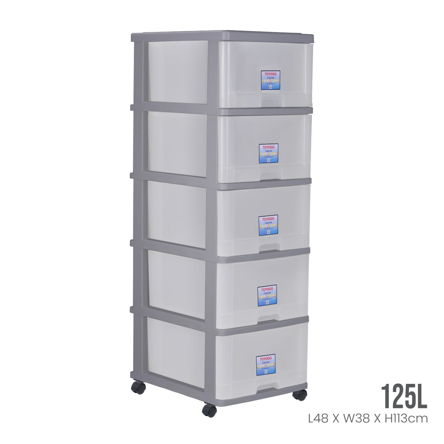 5 TIER MENTON DRAWER W/WHLS (903-5)