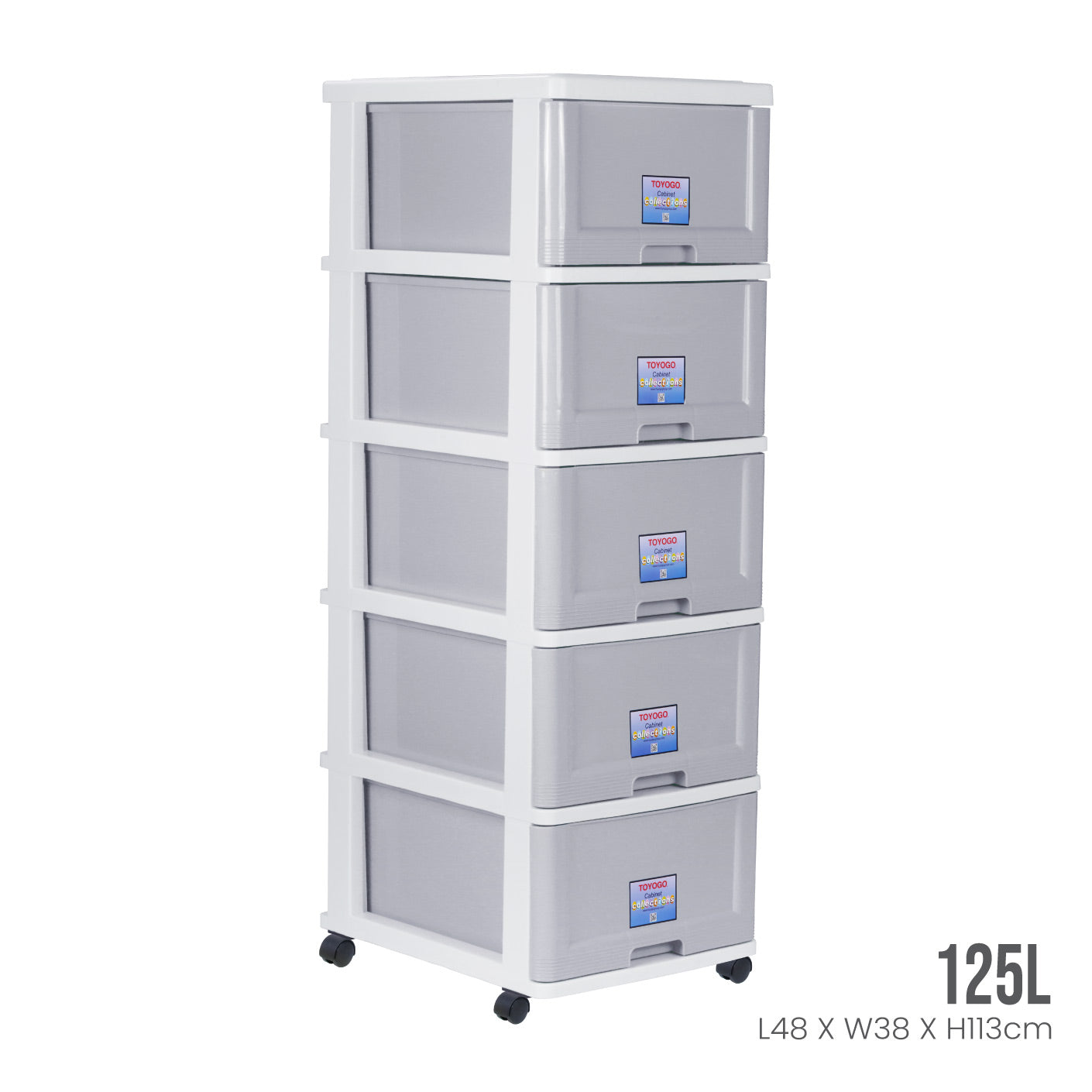 5 TIER MENTON DRAWER W/WHLS (903-5)