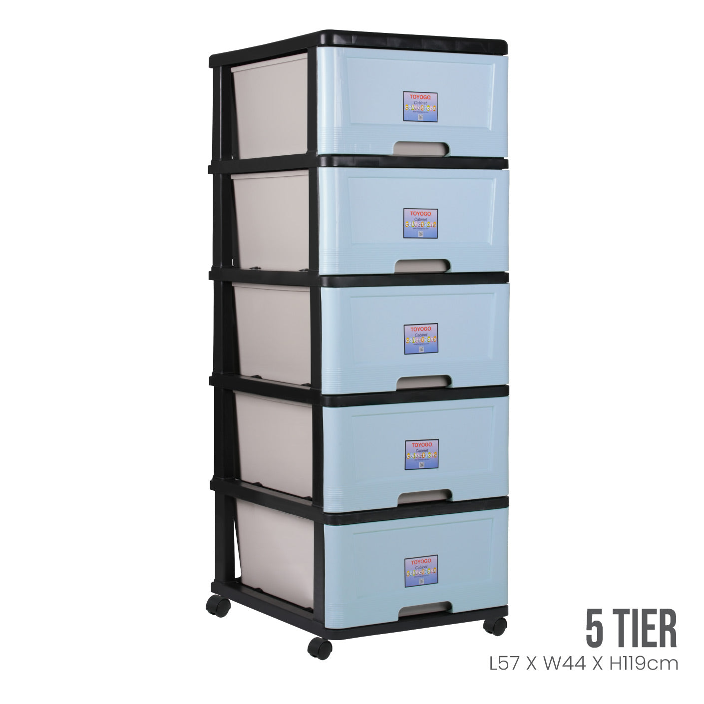 5 TIER CABINET W/WHL (904-5)