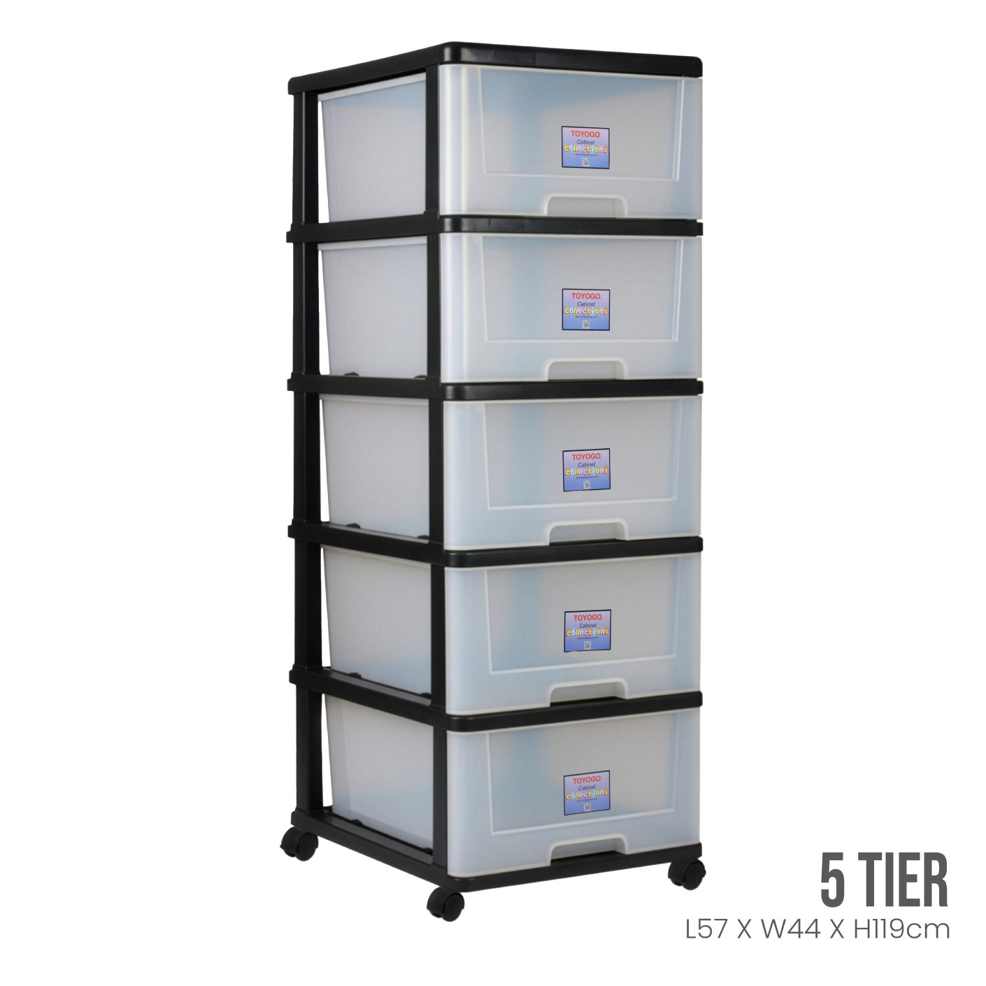 5 TIER CABINET W/WHL (904-5) | TOYOGO Singapore – TOYOGO - CHUAN HENG