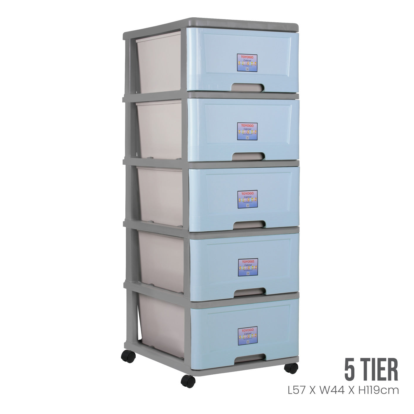 5 TIER CABINET W/WHL (904-5)